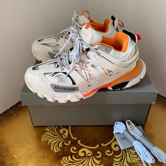NEW Balenciaga Track White Orange - Picture 3 of 8